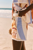 Orange Estivo Dusk Print Wrap Belt Francesca Shorts