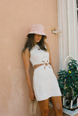 Brigitte Ring Mini Dress - White
