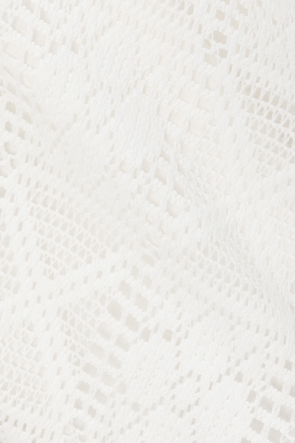 White Crochet Adjustable Strap Aluna Top