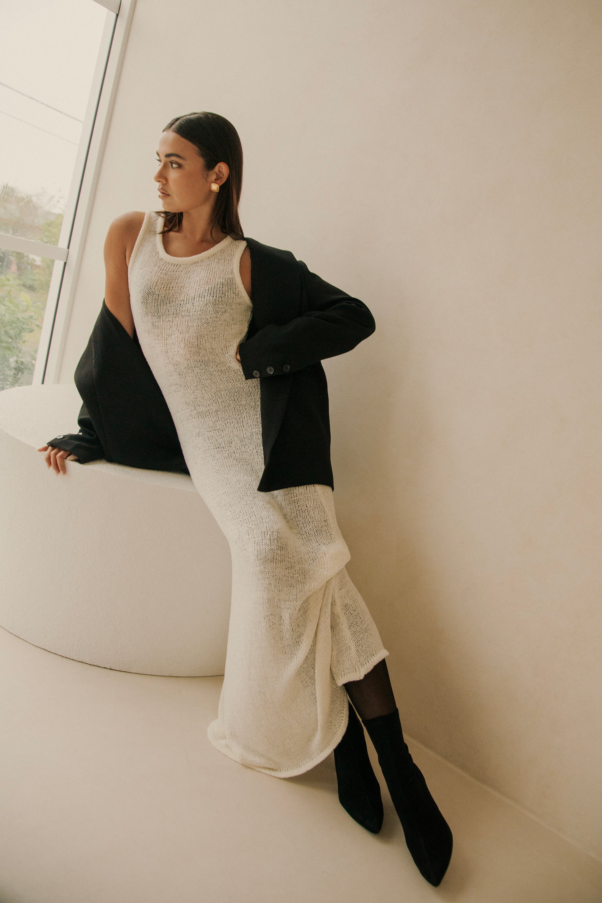 Bardot Maxi Dress - White