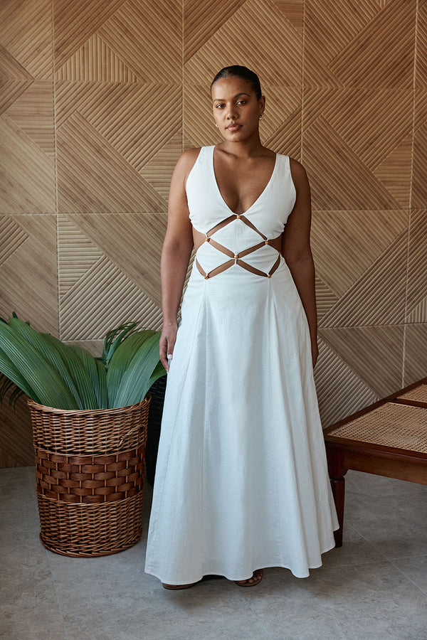 Chessa Dress - White