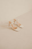 Catalina Block Mules / Heels - White