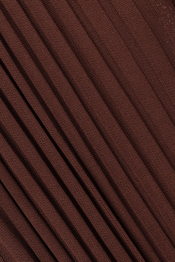 Chocolate Brown Ribbed High Waist Winnie Pants