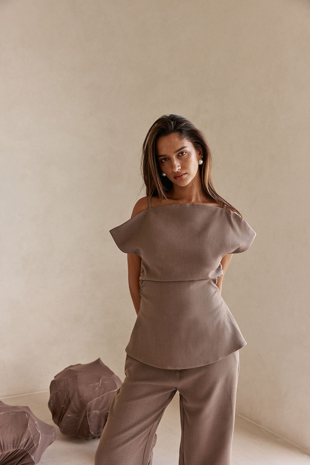 SAMPLE-Naomi Top - Chocolate