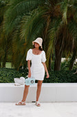 SAMPLE-Ocean Lattice Dress