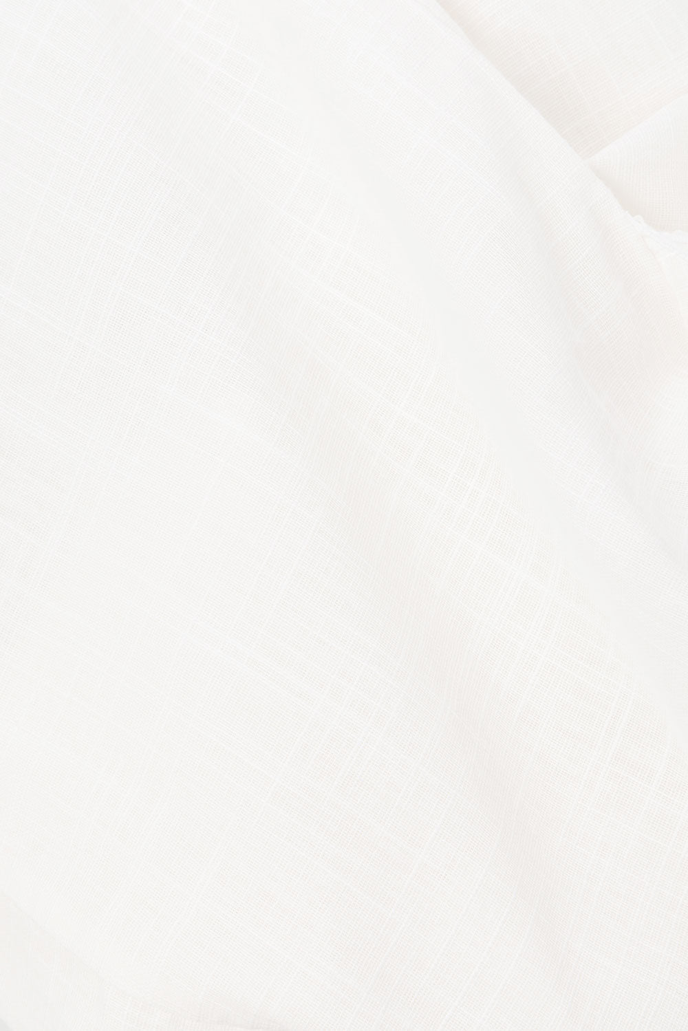 White Cheesecloth Puff Sleeve Front Tie Jela Playsuit