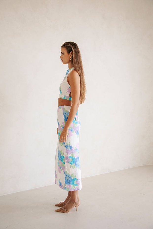 Darlia Midi Skirt - Cascade Floral