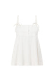 White Cotton Strappy Babydoll Tilda Top