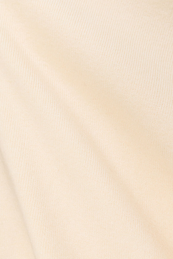 Cream V-Neck Boxy Adelia Top