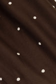 Chocolate Speck Polka Dot Halter Backless Adira Playsuit