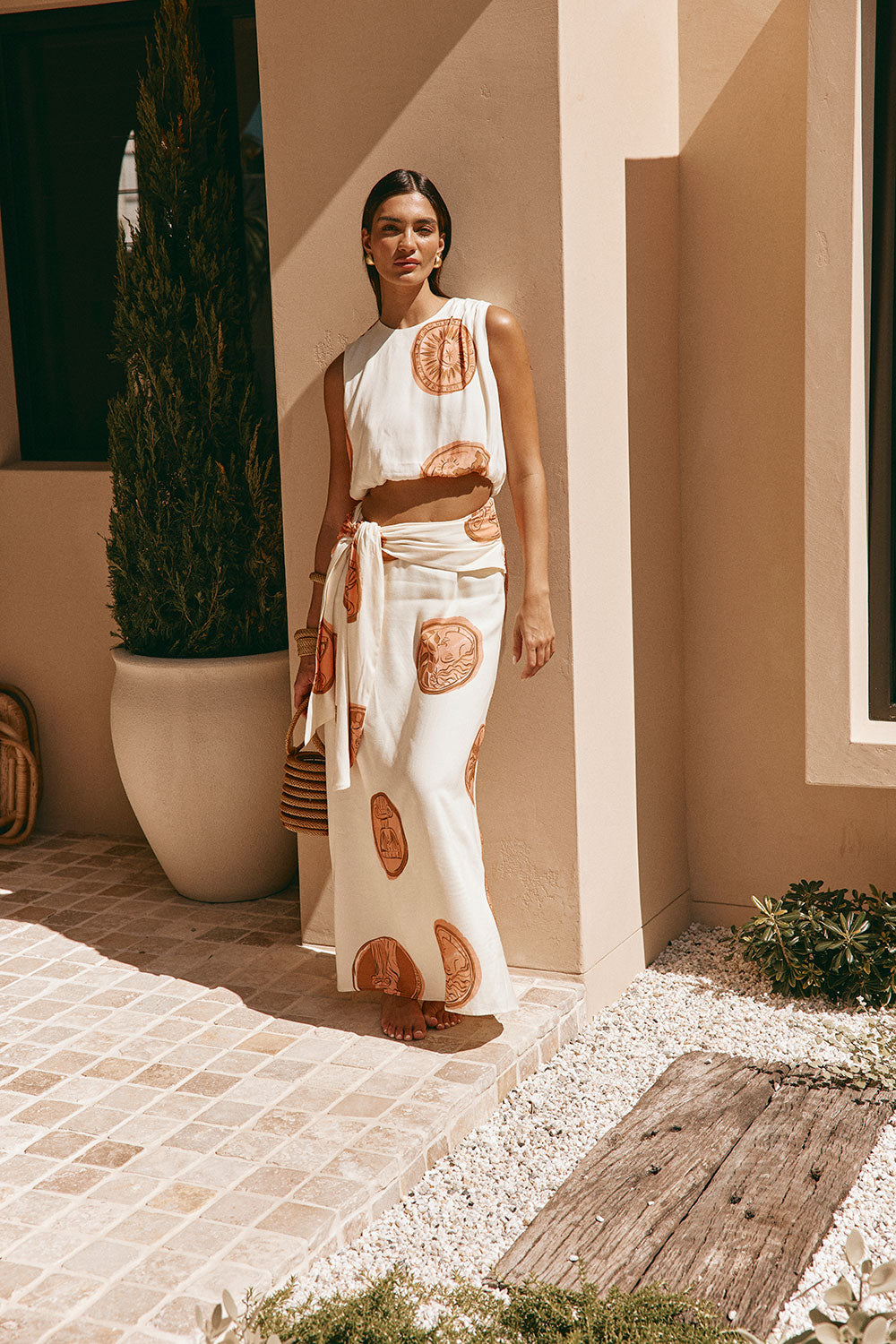 Cream Nomisma Sea Shell Print Maxi Millie Dress