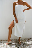 Lucie Midi Dress - White
