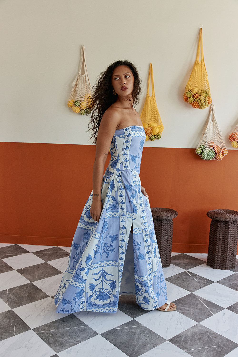 SAMPLE-Aliza Dress - Palais Blue