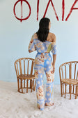 Ebony Pants - Flores Scarf