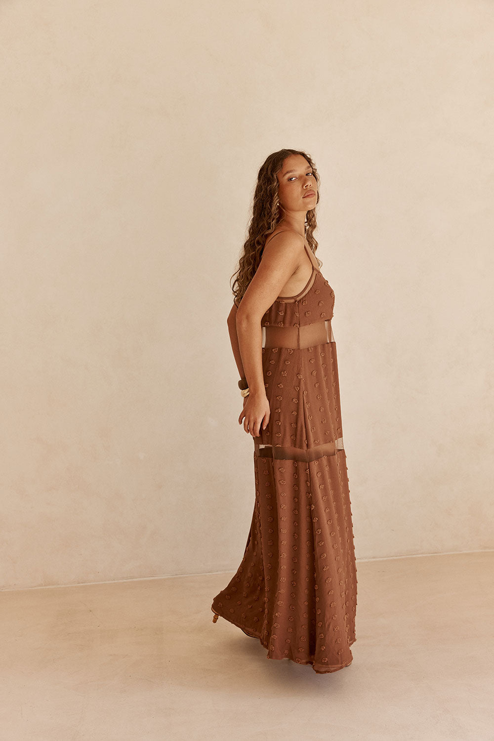 SAMPLE-Tassia Dress - Tan