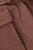 Chocolate Brown Tie Mini Luna Skirt