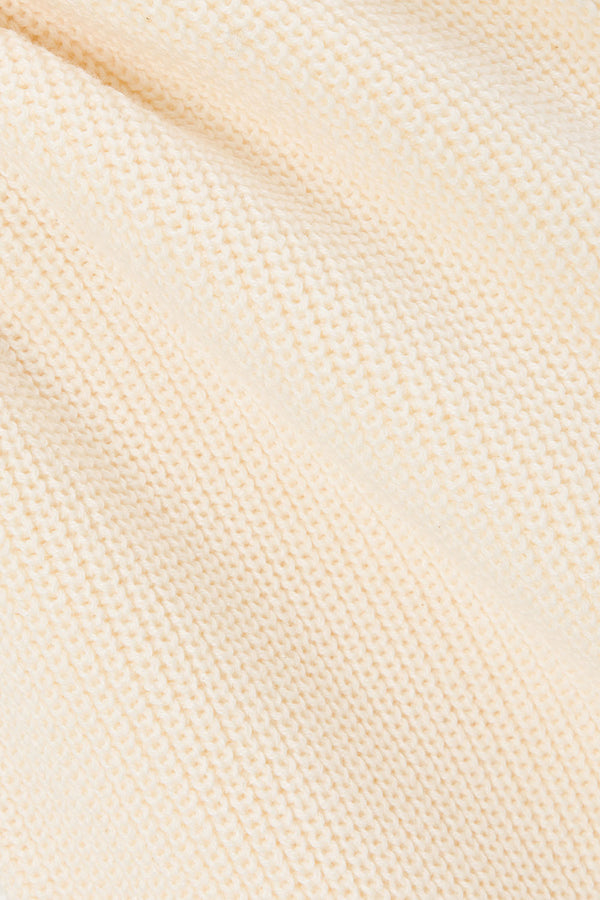 Cream Ribbed High Waist Alice Pants