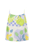 White Dolce Verde Adjustable Strappy Tie Jetta Top