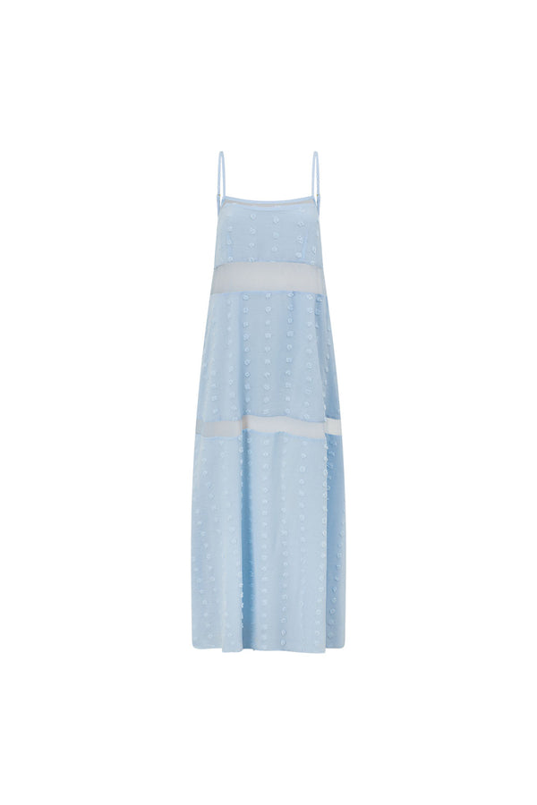 Baby Blue Panel Maxi Tarissa Dress