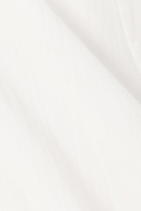 White Button Split Maxi Odessa Dress