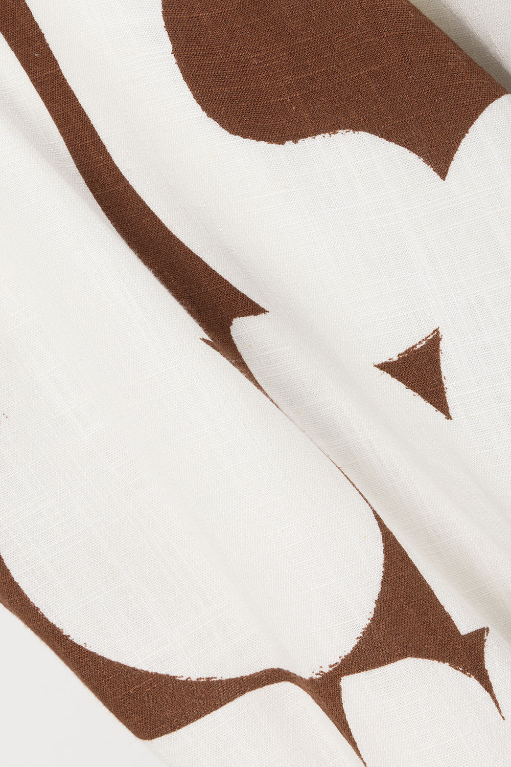 Madeira Split Wrap Maxi Dress - Brown, White Sunroom Chocolate Print