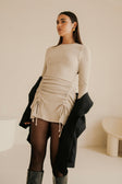 Kalani Knit Mini Dress - Grey