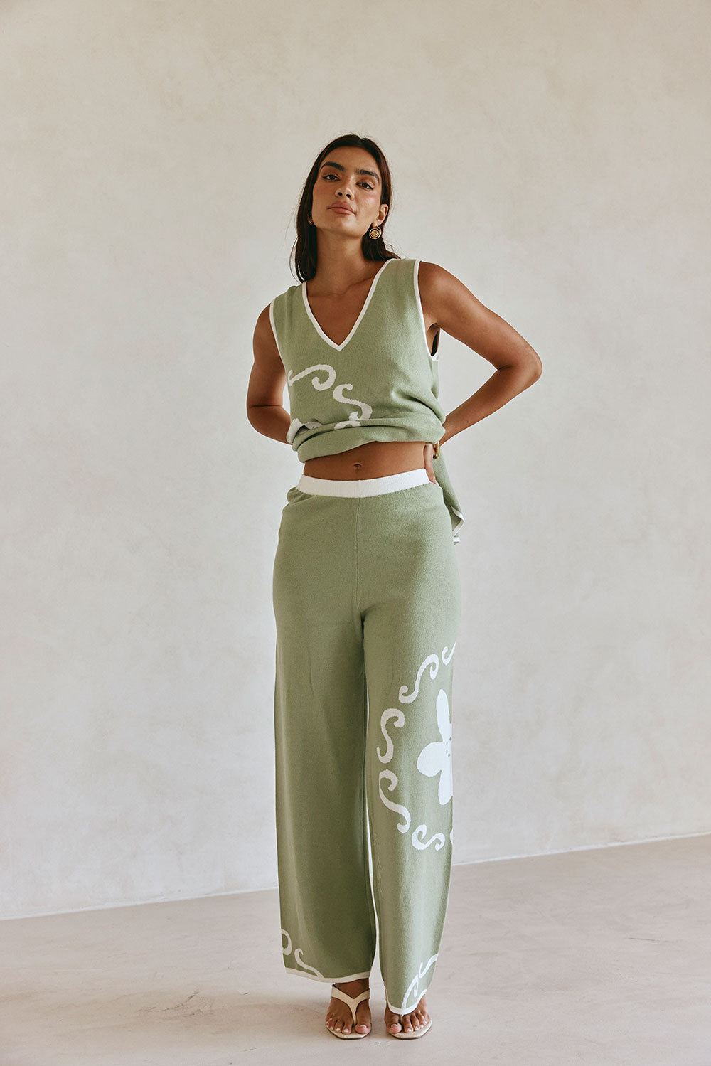 Collective Swimwear - Malani Pants - Ocean Relic fourth image