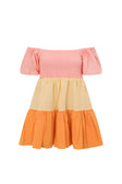 Audrina Off Shoulder Mini Dress - Pink