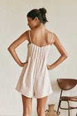 Teresia Adjustable Thin Strap Playsuit - Tan