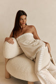 Beige Vintage Lace Detail Strapless Millie Top