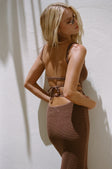 SAMPLE-London Knit Dress - Chocolate