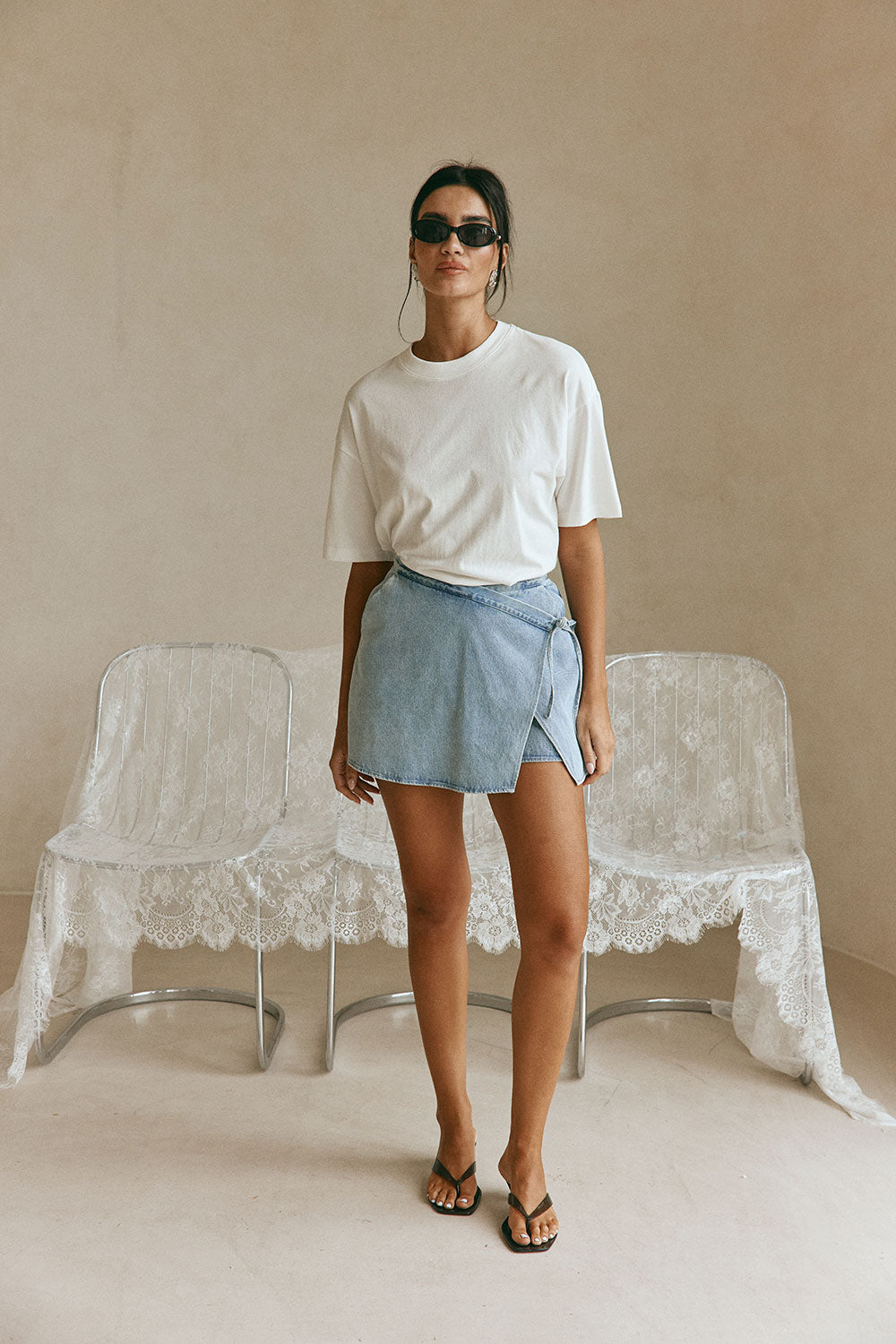 SAMPLE-Rocio Skort - Denim