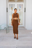 SAMPLE-Heather Skirt - Mahogany
