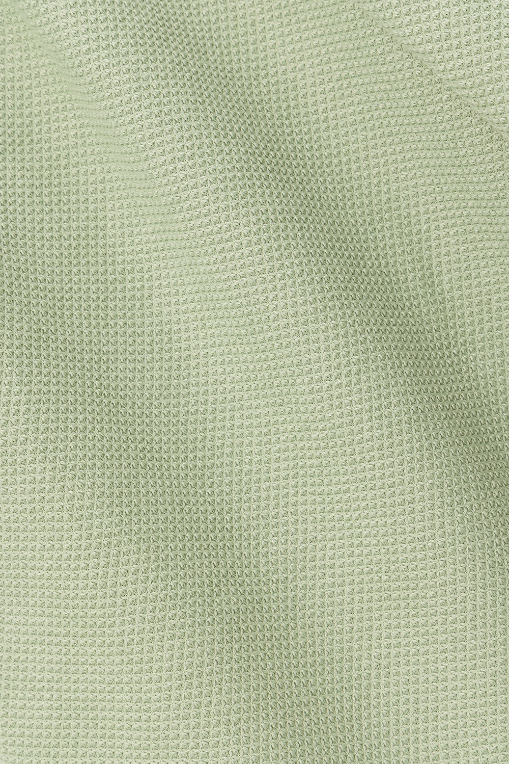 Dion One Shoulder Button Split Top - Green