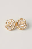 Scarlet Swirl Earrings Gold