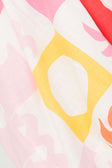 Zoi Babydoll Dress - Palm Tile Fuego Pink Red Orange Yellow