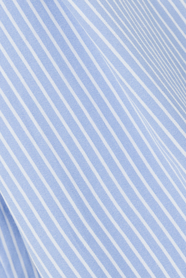 Blue High Waist Drawstring Pocket Brielle Pants