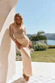 Pink Long Sleeve Maxi Annika Dress
