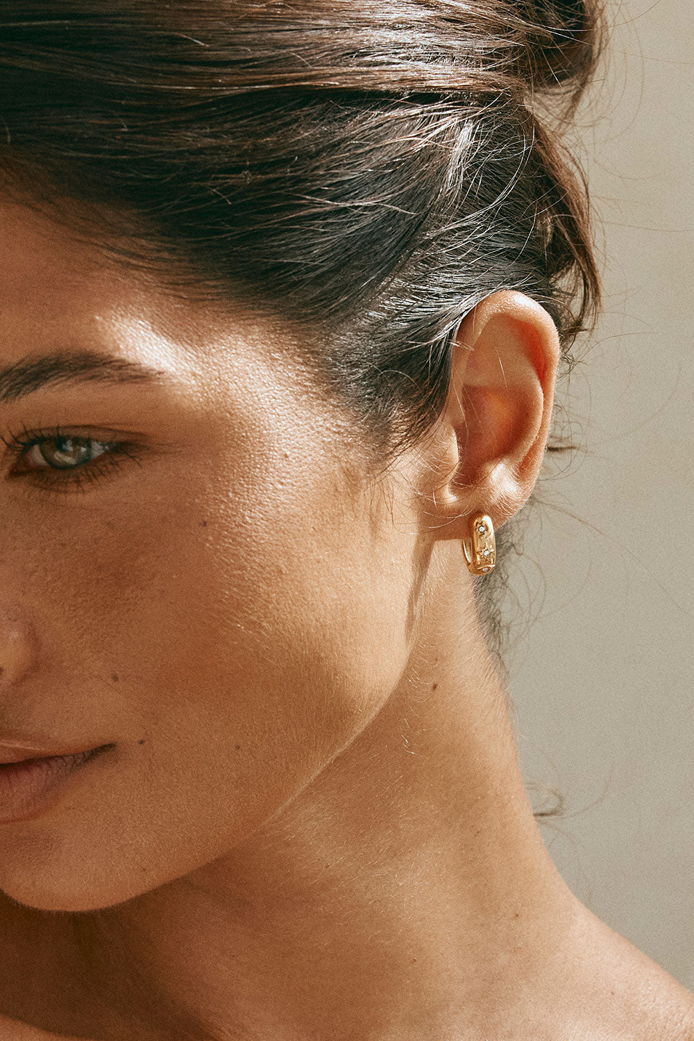 Aster Hoop Earrings - Gold