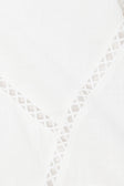 Bridal White Ladder Panel Strapless Empire Top