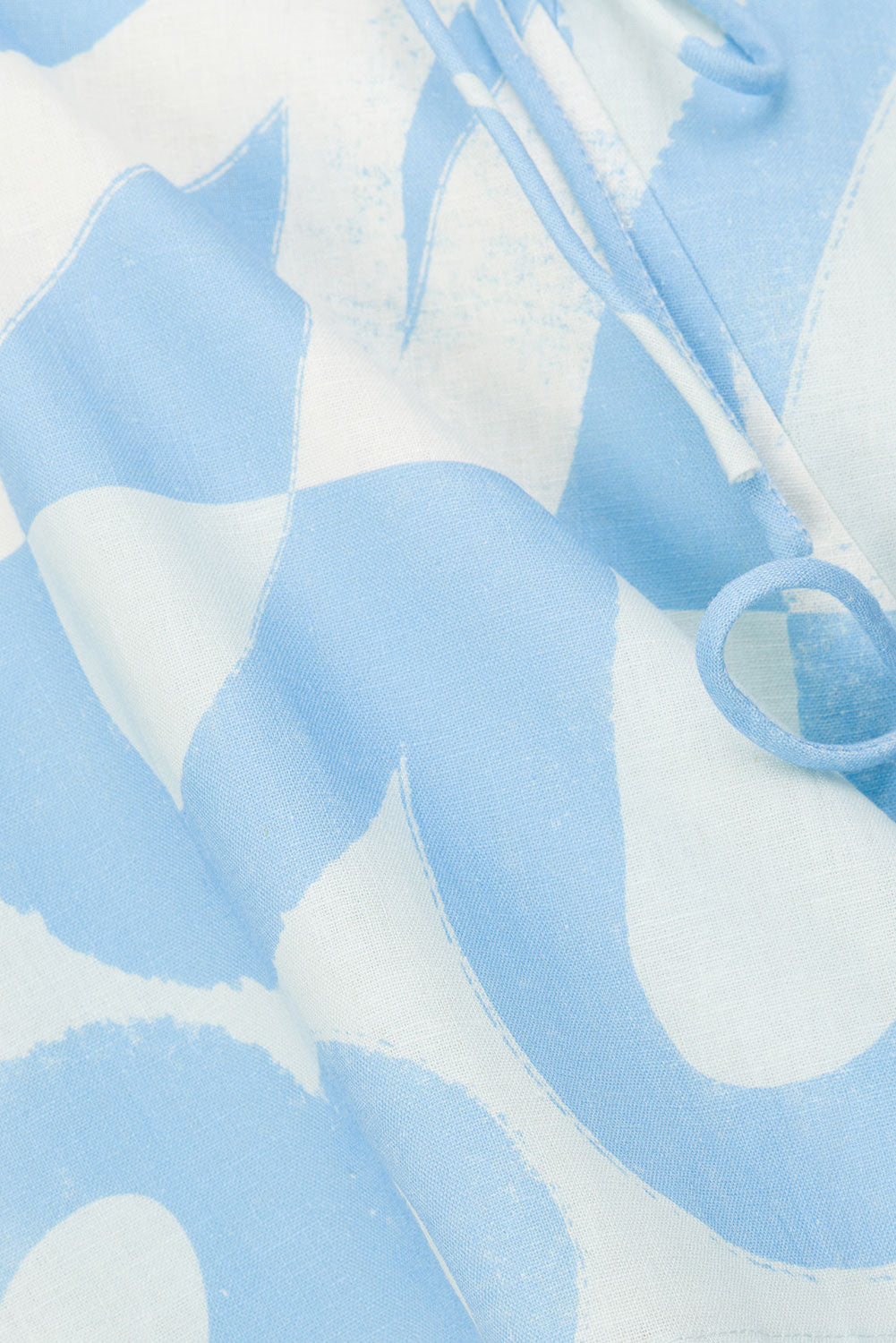 Blue Oceana Curve Bow Mini Natsuki Dress