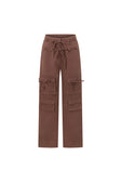 Chocolate Brown Pocket Cargo Jaicee Pants