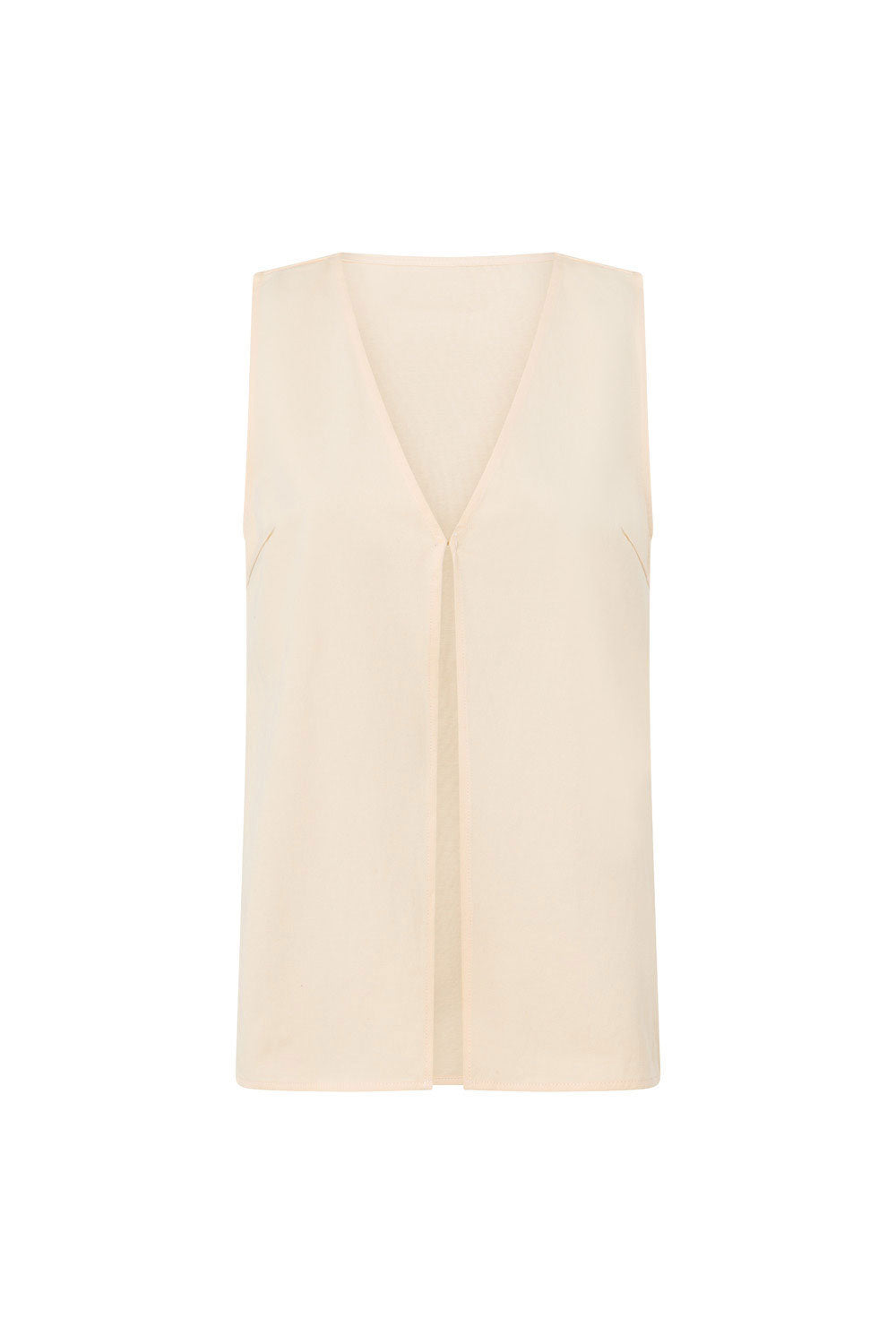 Peach Pink V Neck Longline Loralei Tank Top