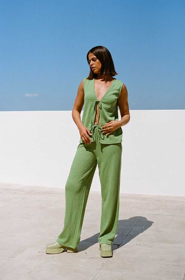 SAMPLE-Marina Split Top - Green