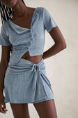 Gazelle Cropped Top - Blue