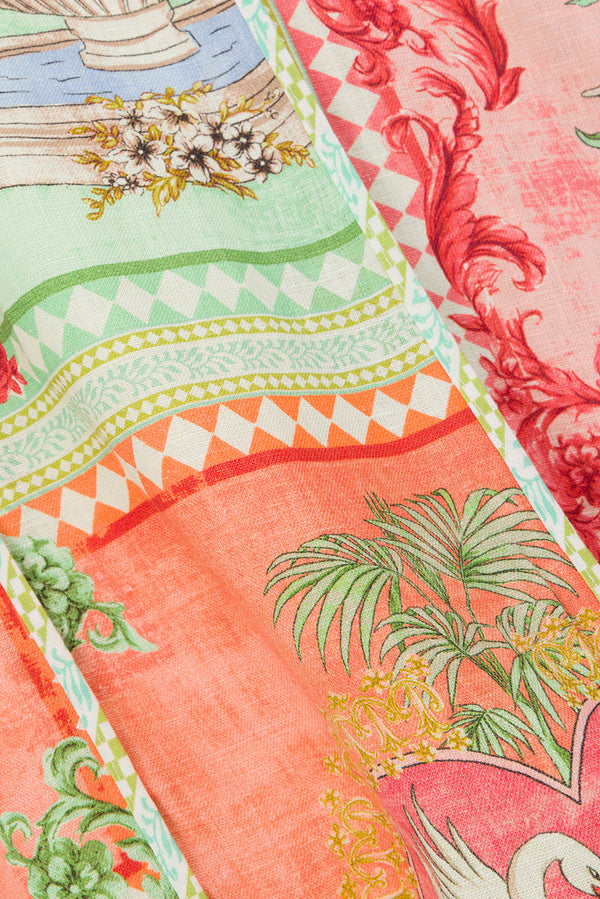 El Jardin Print Cross-Back Maxi Anita Dress