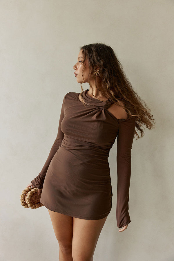 Aster Dress - Chocolate