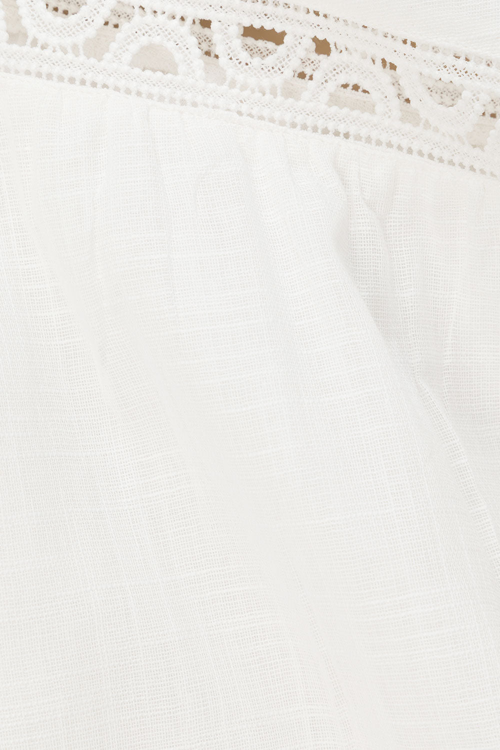 White Cotton One Shoulder Stella Top