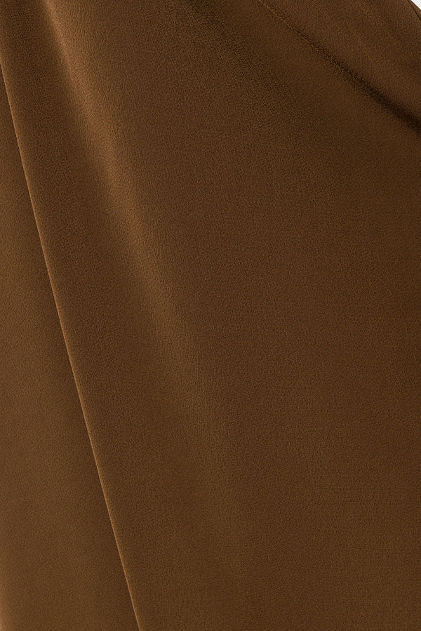 Bailen Elasticated Tie Pants - Brown