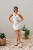 Oana Layered Mini Dress - Stone